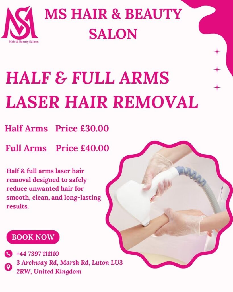 Laser treatment result Luton — smooth skin after laser at MS Beauty Salon