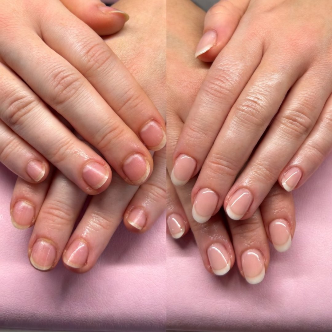 Manicure before and after Luton — beautiful nails result at MS Beauty Salon Leagrave LU3 2RW