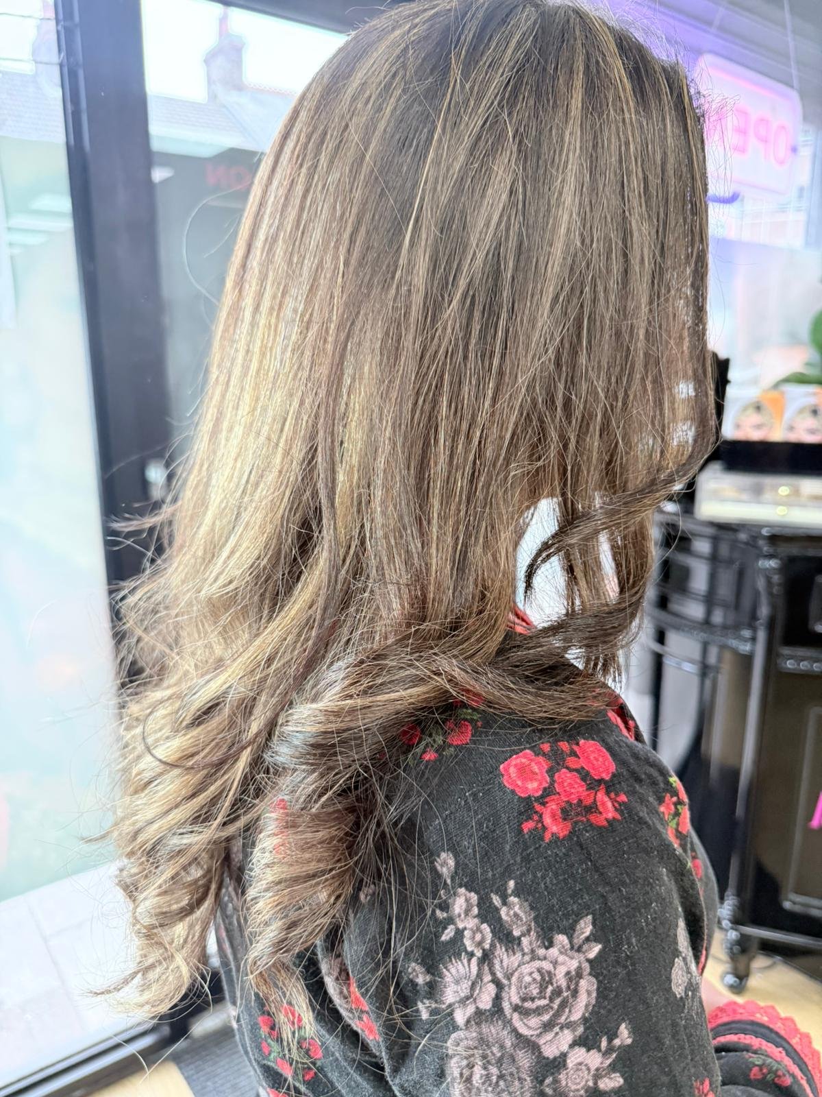 Female hair stylist Luton — client result at MS Beauty Salon 3 Archway Rd Luton