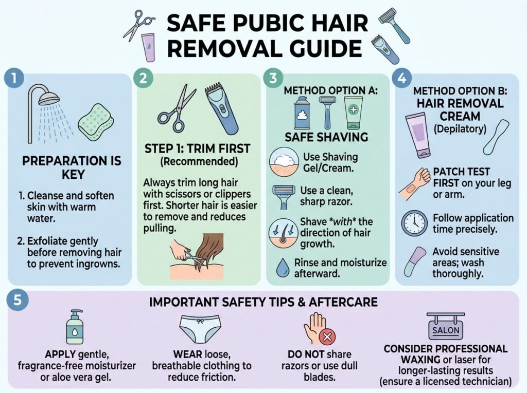 How to Remove Pubic Hair Safely
