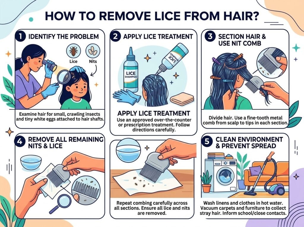 How to Remove Lice From Hair